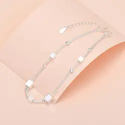 Luxury Handmade Original Fine Jewelry 925 Sterling Silver Charm Bracelet Soft Smooth Adjustable Bracelets for Women