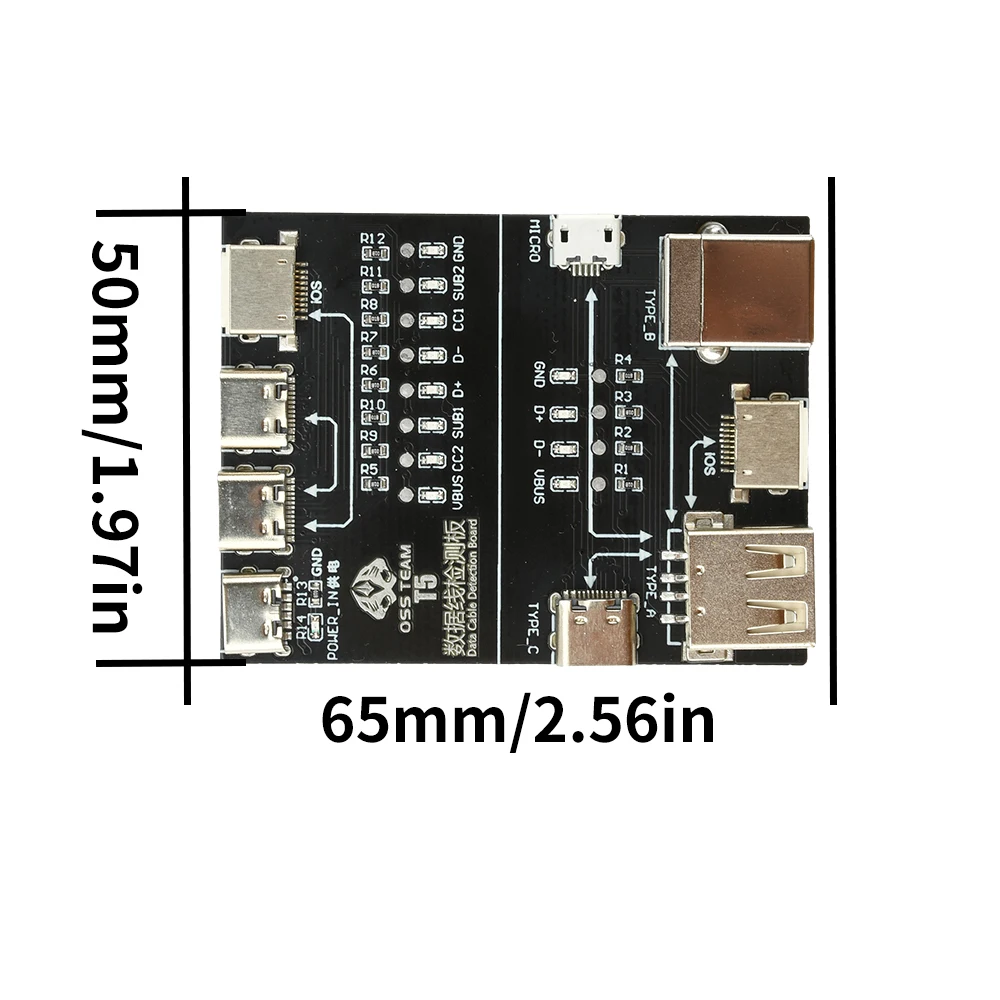 T5 وحدة اختبار كابل واجهة متعددة الوظائف كابل بيانات لوحة اختبار ماس كهربائى على الخروج كشف شلل التشريح اختبار سريع