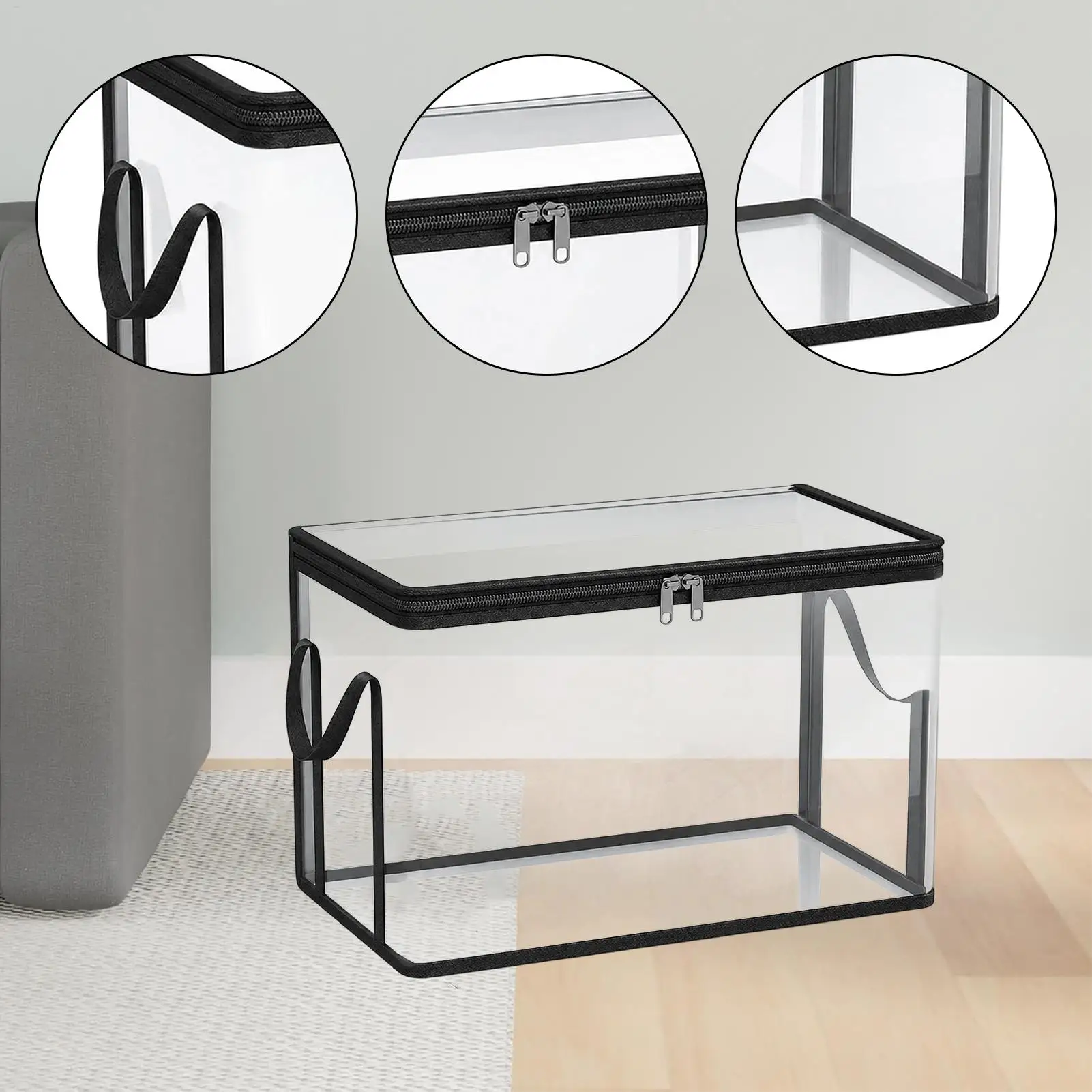 2 Stück 38x24x32cm PVC Spielzeug-Aufbewahrungsboxen Faltbare Spielzeugkiste für Kuscheltiere Plüschpuppen Organizer Multifunktionale Aufbewahrung – Detail 15