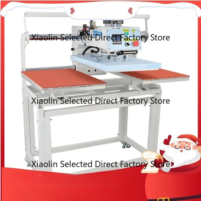 DELIOU 40*60cm Dual Station Pneumatic Sublimation Iron Direct to Garment DTG Heat Pressing for Clothes