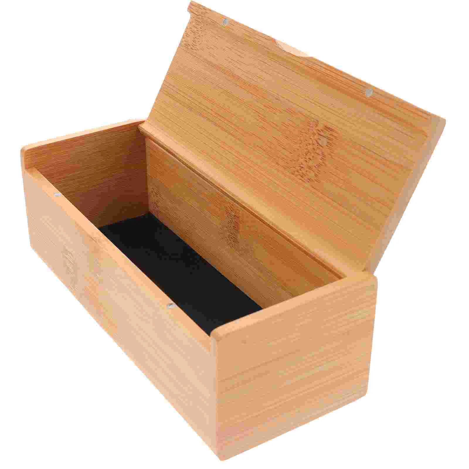 

Gift Box Souvenir Storage Jewelry Boxes Memory for Keepsakes Case Bamboo Containers with Lids Cases Watch Holder