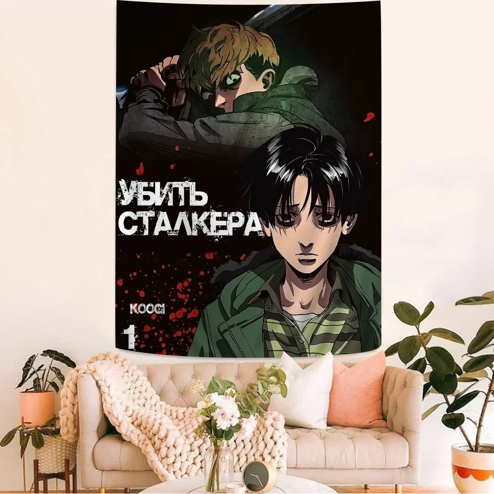 Killing Stalking Cartoon Tapestry Bohemian Wall Tapestries Mandala Home Decor