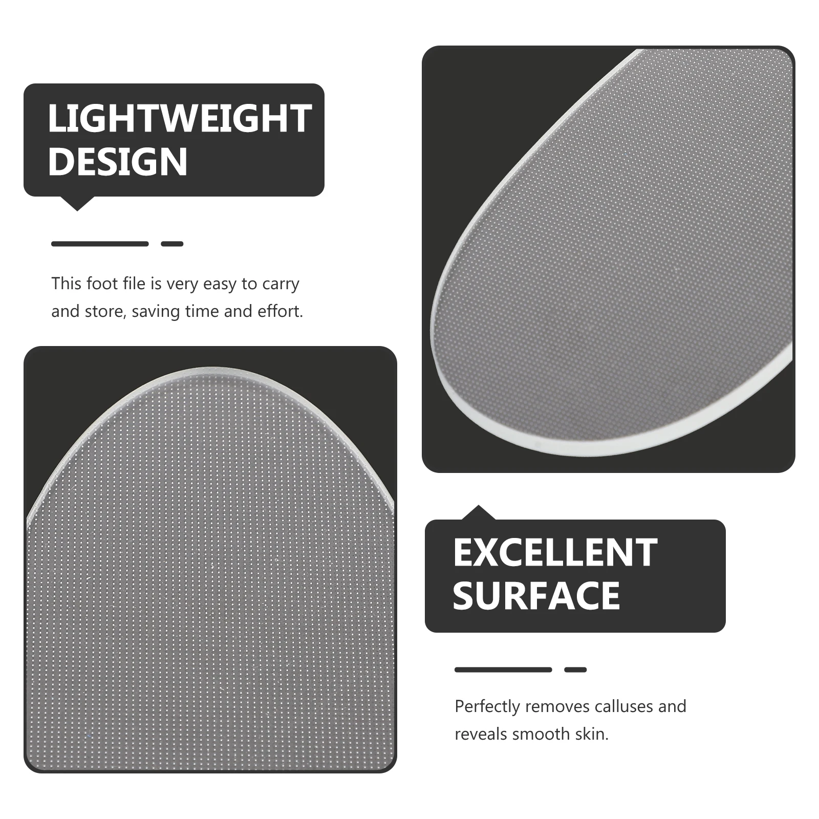 

Nano Glass Nail File Strong Non Deformable Design for Smooth Foot Sole Exfoliation Handheld Pedicure File Foot Skin Care Tool