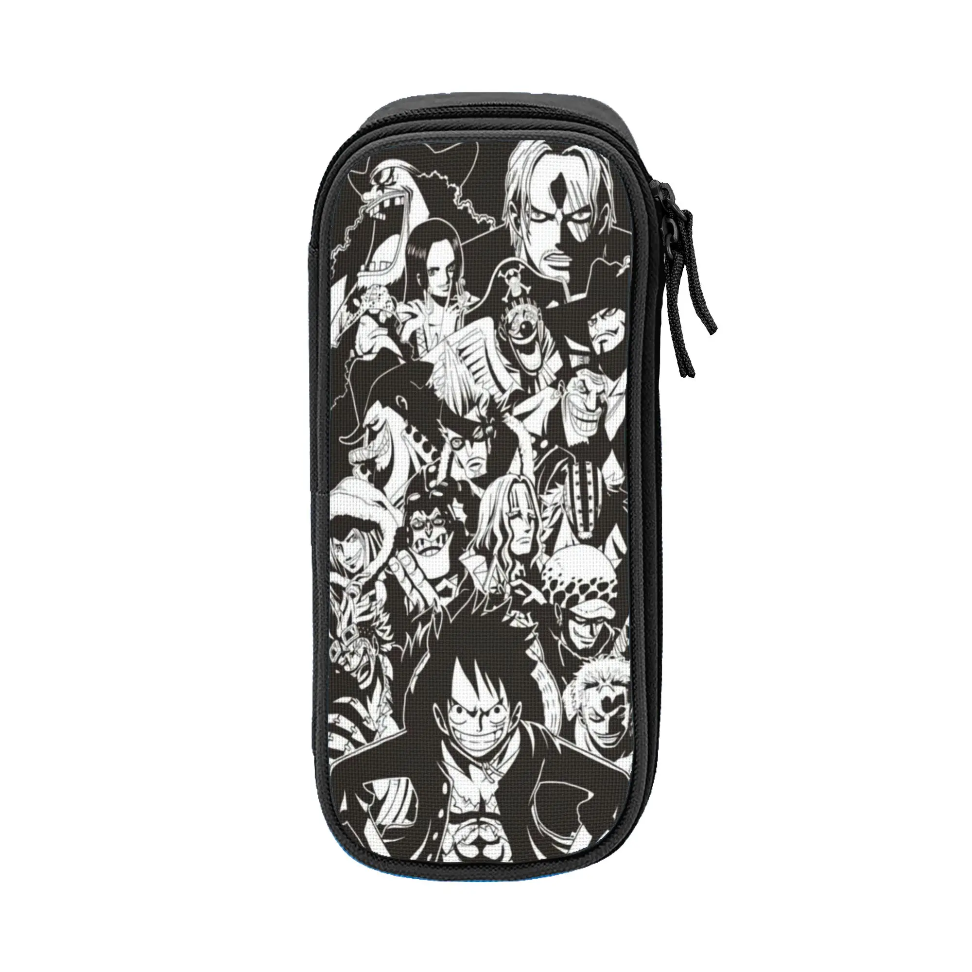 

Large-capacity Pencil Pouch o-one-piece-e onepiece luffys Merch Double Layer Pencilcase Girl Makeup Bags Amazing Gift