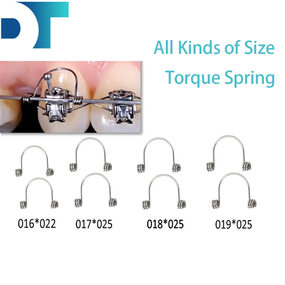 Orthodontic Anterior Torquing Spring Rectangular Arch Wire Universal Braces Brackets Dentistry Products All Size 10pcs