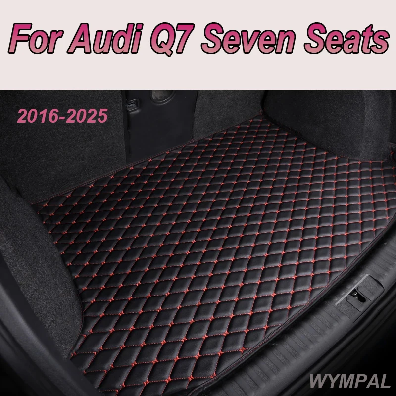 For Audi Q7 Seven Seats 2016-2025 2024 2023 2022 2021 20 19 18 17 Car Trunk Mat boot Carpet Interior Accessories