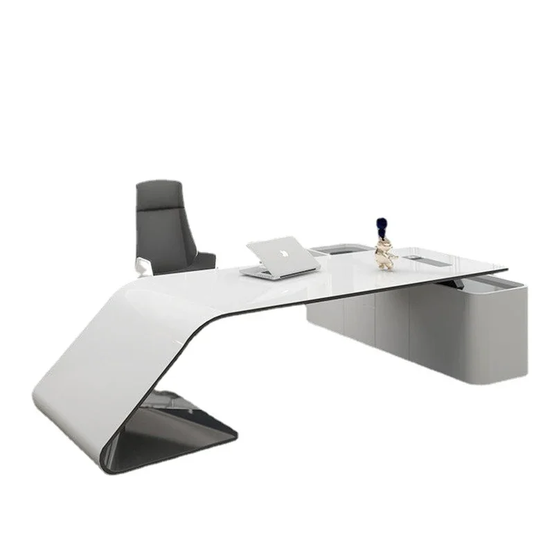 

Desk Organizer Conference L Shaped Drafting Executive Desk Writing Modern School Mesa Escritorio Italian Furniture