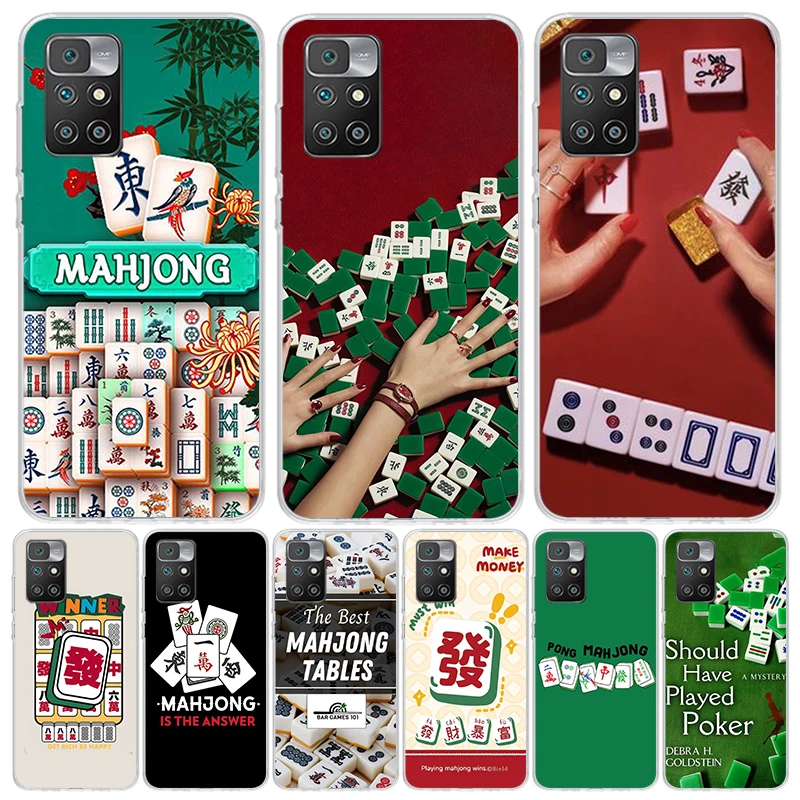 Creative Mahjong Phone Case For Xiaomi 12C 12 10C 10 10A 9C 9 9A 9T 8A 8 7A 7 6A 6 Pro S2 K70 K60 K40 K20 Art Coque Capa