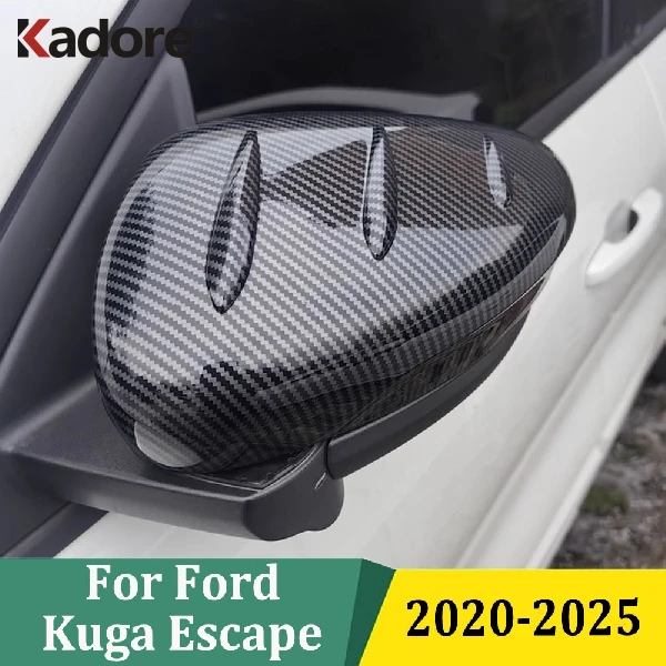 

For Ford Kuga Escape 2020 2021 2022 2023 2024 2025 Chrome Side Door Rearview Mirror Cover Trims Car Exterior Sticker Accessories