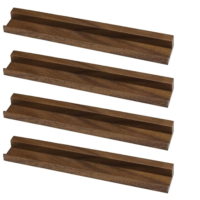 AA77 Vinyl Wall Display No Drill Wood Vinyl Wall Mount Floating Shelf For Album, LP, CD