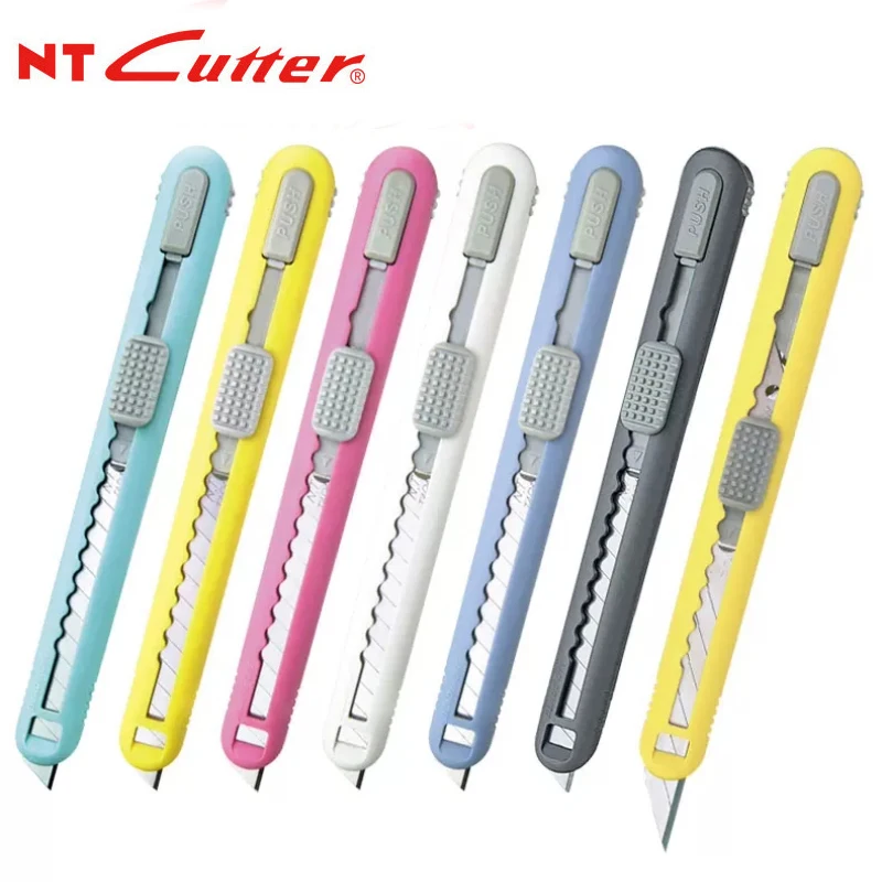 일본 오리지널 NT Cutter A-551P/45도 5연발 미공도 A-553P/30도 자동 잠금 전문 자동차 패치 칼 유리 9MM 종이 재단기