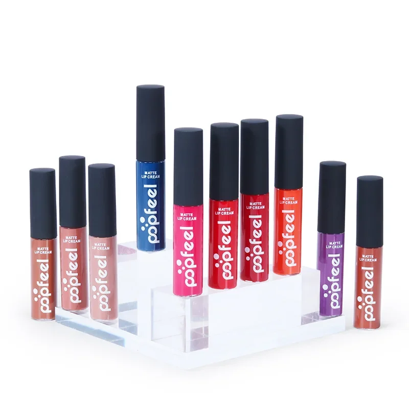 Meistverkauftes Popfeel Sexy Matte Lippenstift-Lipgloss-Set, Samt-Nude-Make-up, flüssiger Lippenstift, Lippentönung, weiches Lipgloss-Set, Kosmetik