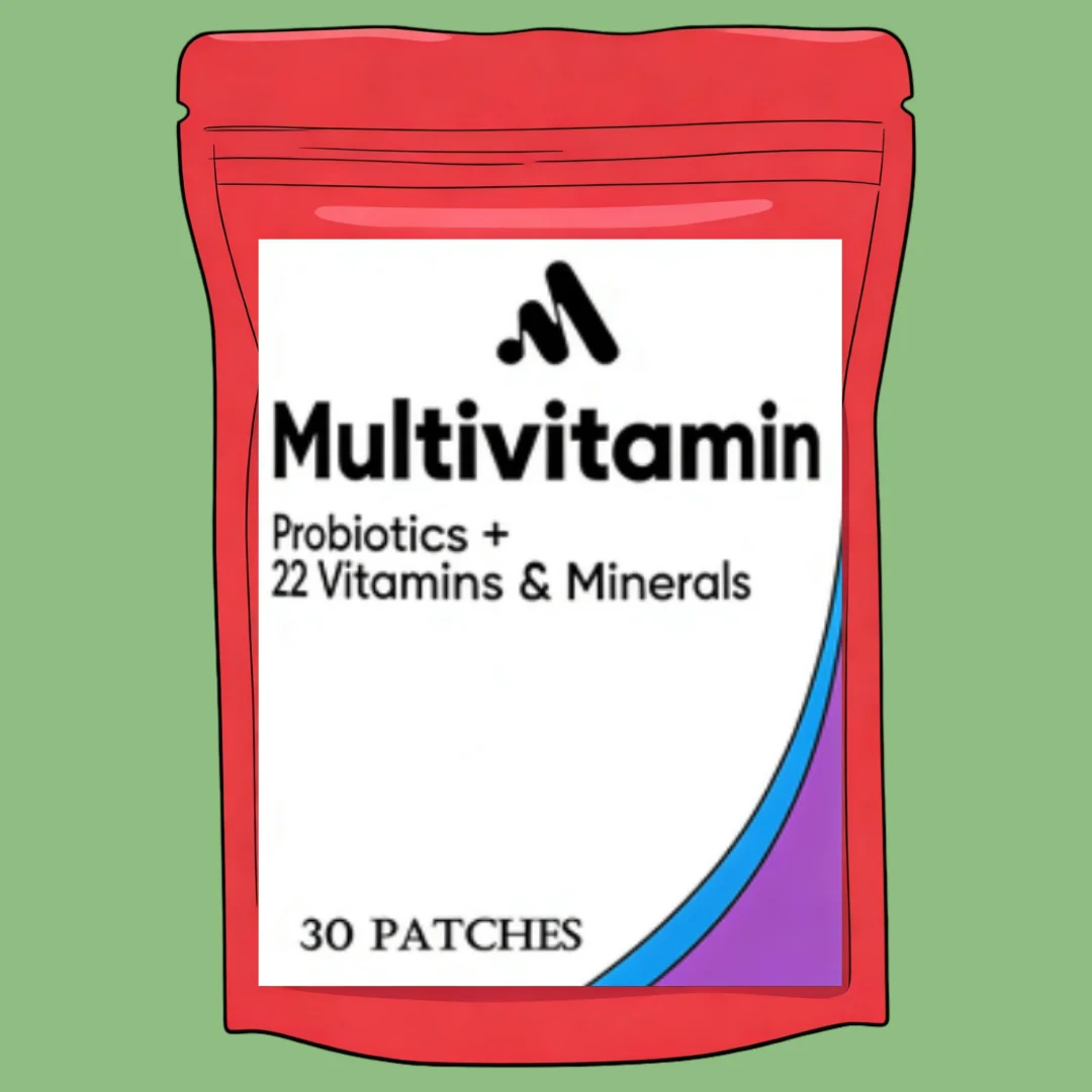 Multivitamin with Probiotics Immune Vitamins and Quercetin Vitamins, Supports Cardiovascular Health 30 Patches