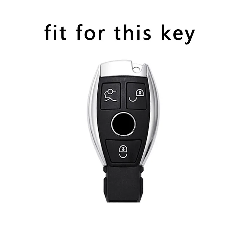Car Key Case Cover for Mercedes Benz A B C E R Class GLS GLA GLK GLC CLS CLA AMG W204 W205 W212 W463 W176 TPU Fob Shell Holder