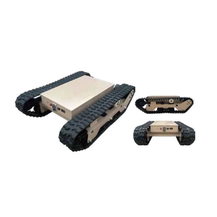 Trilha de borracha da plataforma do chassi do veículo rastreado