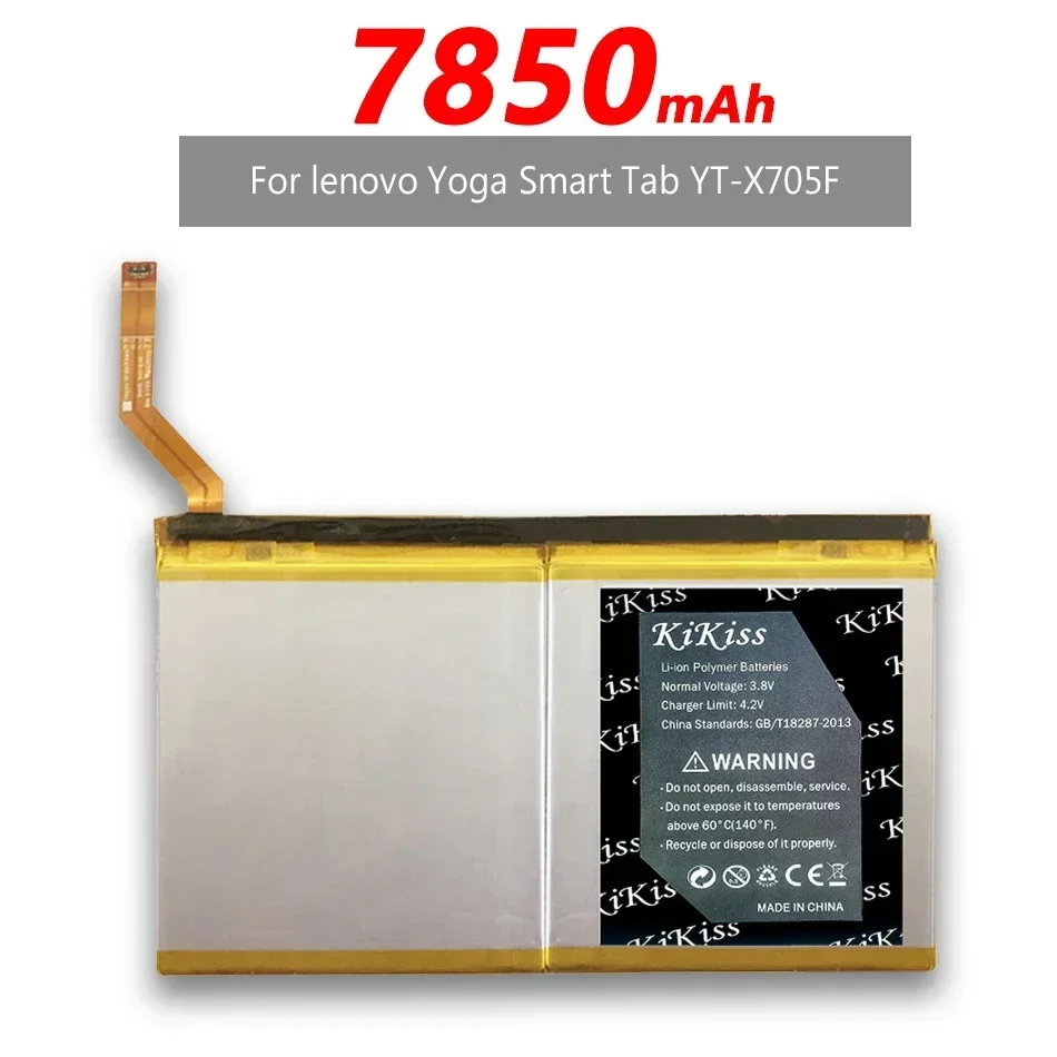 KiKiss New L19D2P32 Tablet Battery For Lenovo YOGA TAB 5 Smart Tab PRC WOR YT-X705L YT-X705X YT-X705F 7850mAh Batterij