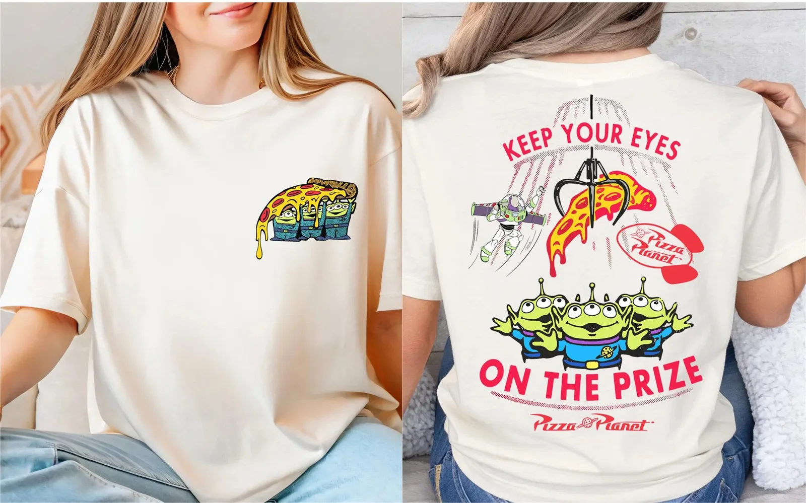 

Футболка «История игрушек» с изображением инопланетянина «Сохраняйте глаза на приз», толстовка с графическим рисунком, повседневная хлопковая удобная футболка, женская футболка