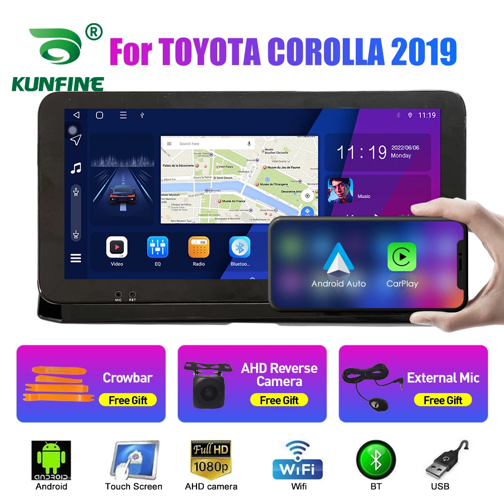 

10.33 Inch Car Radio For TOYOTA COROLLA 2019 2Din Android Octa Core Car Stereo DVD GPS Navigation Player QLED Screen Carplay
