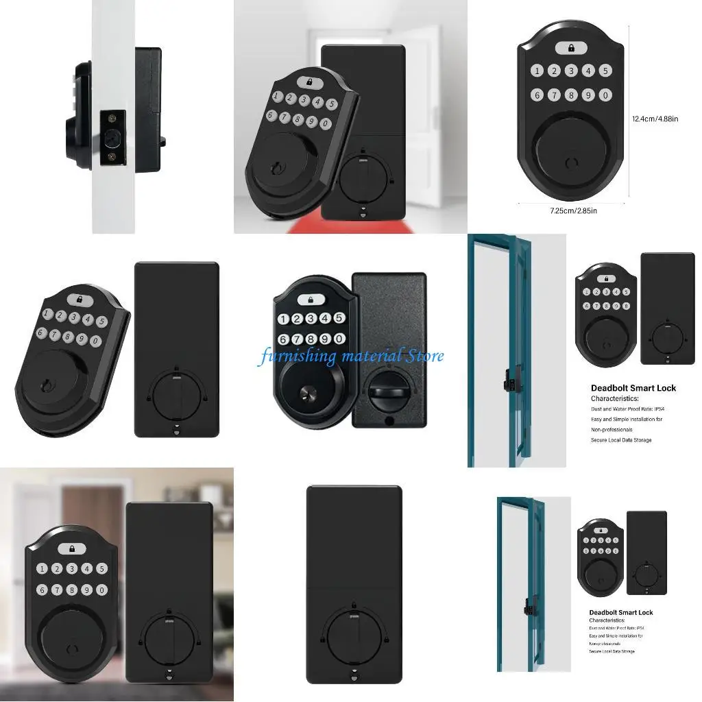 

Y5GD Multipurpose Digit Sturdy Alloy Materials Bolt Lock Secure Combination Latches for Exterior Gate Outdoor and Household