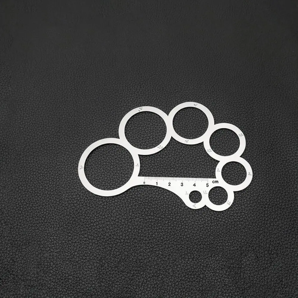 Stainless Steel Leather Crafting Corner Radius Template Professional Pattern Drawing Tool For Accurate Cutting