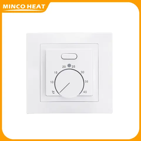 Minco 열실 바닥 난방 온도 조절기 230V AC,50/60Hz 16A 외부 센서가 있는 기계식 수동 온도 컨트롤러