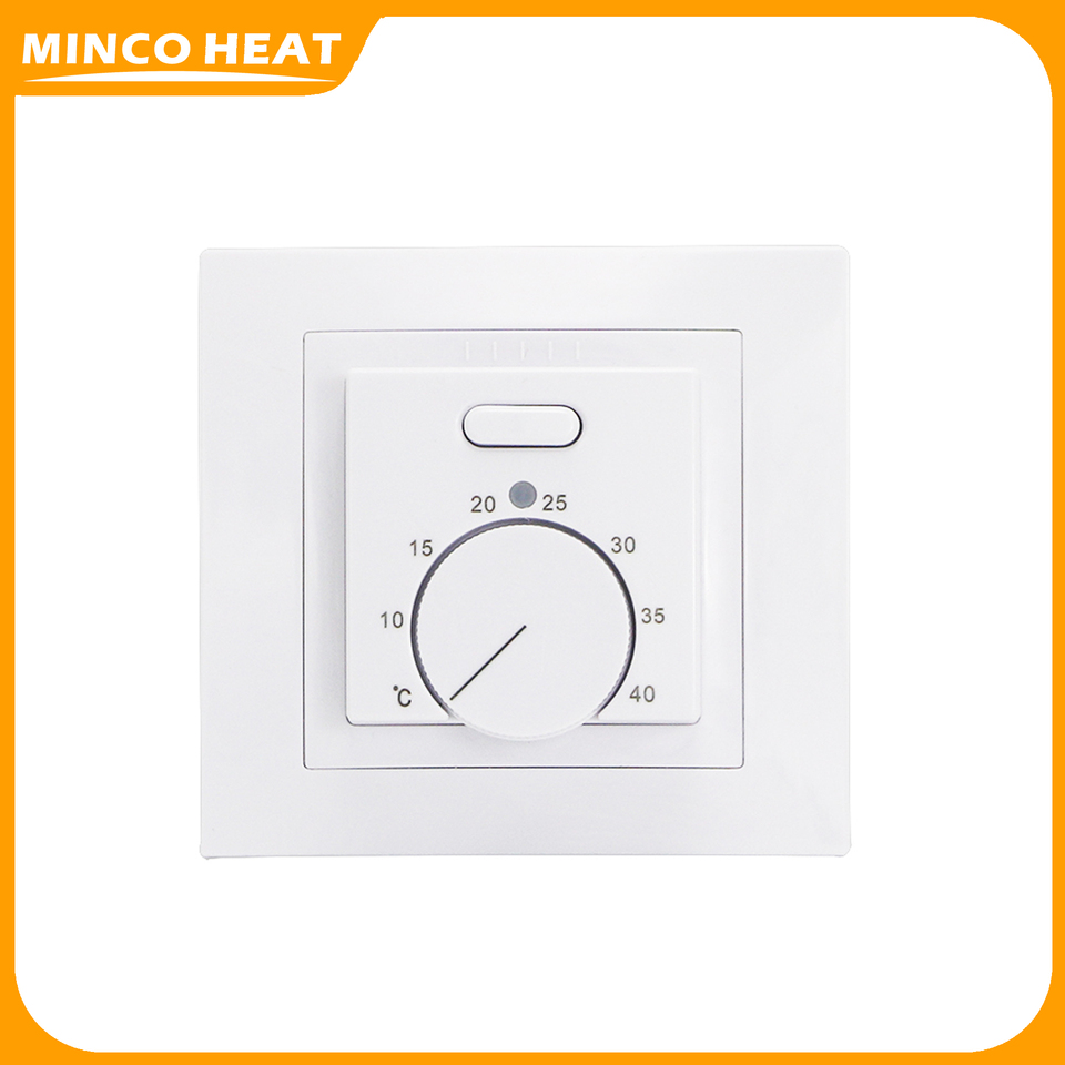  Minco Heat Room Flooring  Heating Thermostat 230V AC,50/60Hz 16A  Mechanical Manual Temperature Controller With External Sensor 