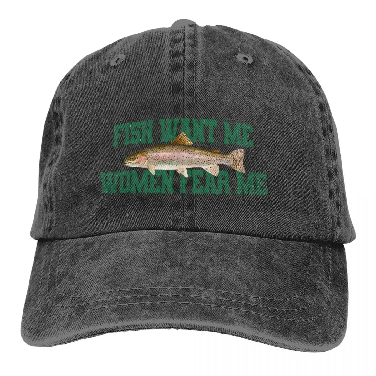 Pure Color Dad Hats Fish Want Me Women Fear Me Meme Classic Women's Hat Sun Visor Baseball Caps Peaked Cap