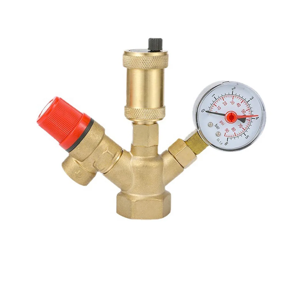 HVAC Safety Valve Water Tank Pressure Relief Valve Boiler Component Valve Water Tank Exhaust Pressure Relief Valve