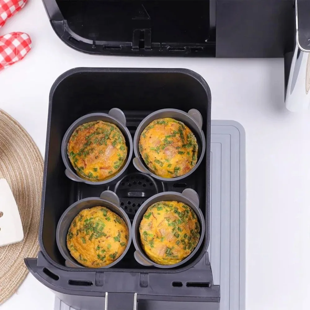 

Soft Silicone Air Fryer Egg Poacher Moulds Air Fryer Accessories Eggs Ramekins Tool Meal Preparation Air Fryer Egg Moulds