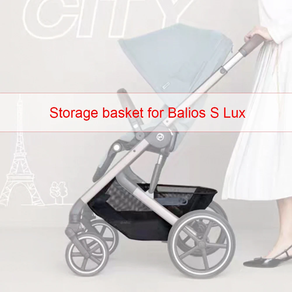 

Stroller Shopping Basket For Cybex Balios S Lux Buggy Storage Bag Upgraded Type With Large Capacity Baby Replacement Accessories