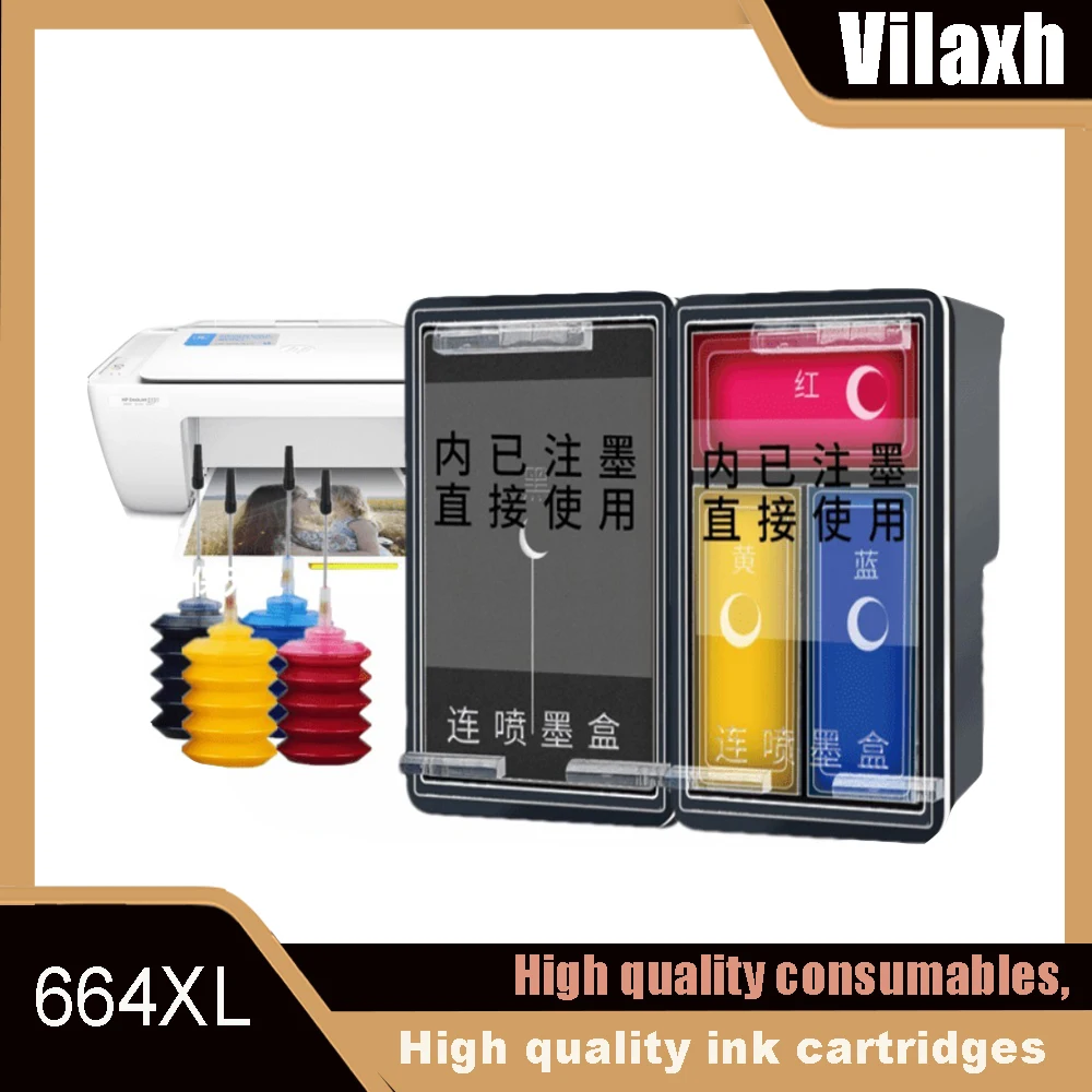 Compatible 664XL Ink Cartridge for HP 664 for HP664 Deskjet 1115 2135 3635 2138 3636 3638 4535 4536 4538 4675 Printer