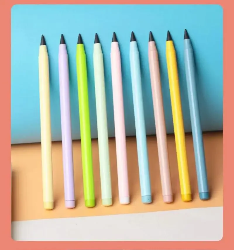 Set Unlimited Eternal neuer Bleistift ohne Tinte, Schreibstift zum Schreiben von Kunstskizzen, Schreibwaren, Kawaii-Stift, Schulgeschenk für Kinder