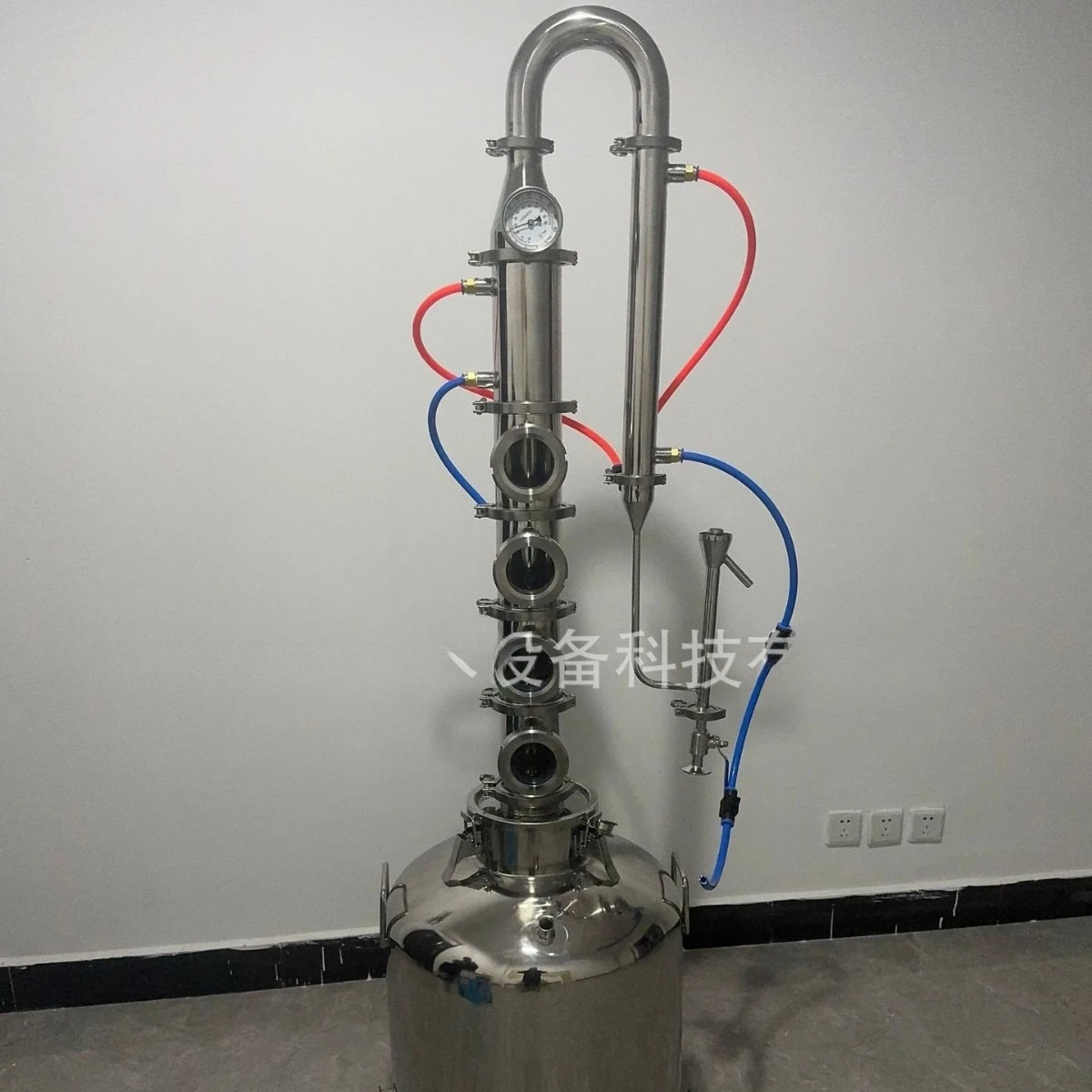 

Stainless steel tee column, brewing distillation purification brewing distillation components, wine steam expansion components