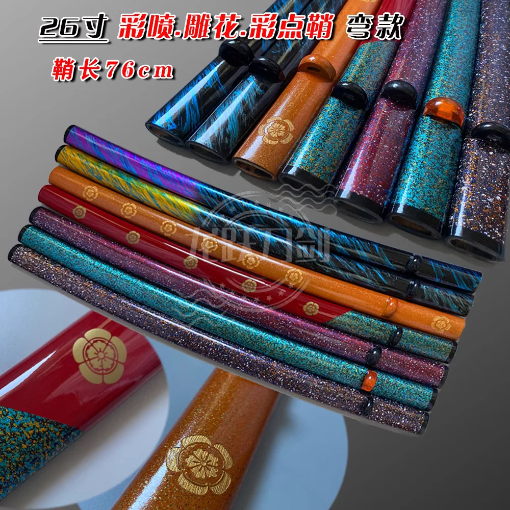 76cm High Quality Wood Wooden Painted Lacqure Saya Scabbard Sheath Accessories for Japanese Samurai Katana Sword