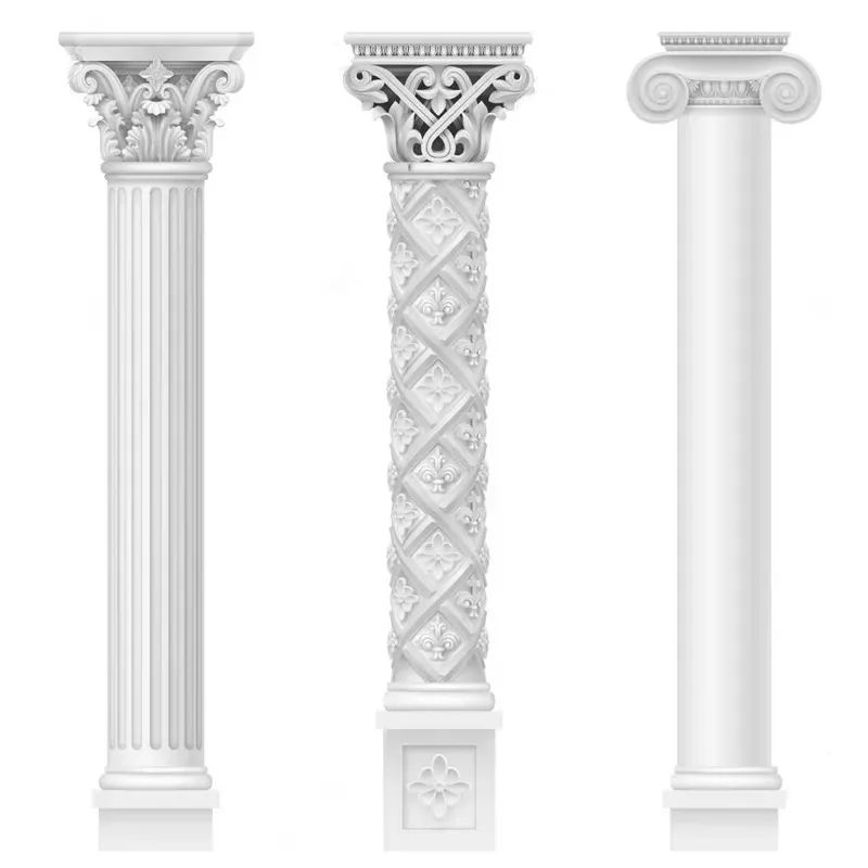 China Factory Natural Stone Outdoor Marble Column Stone Column