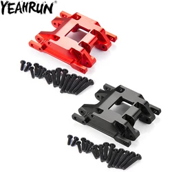 YEAHRUN Metal Chassis Skid Plate Transmission Mount for 1/18 RC Crawler Car TRX4M Upgrade Parts