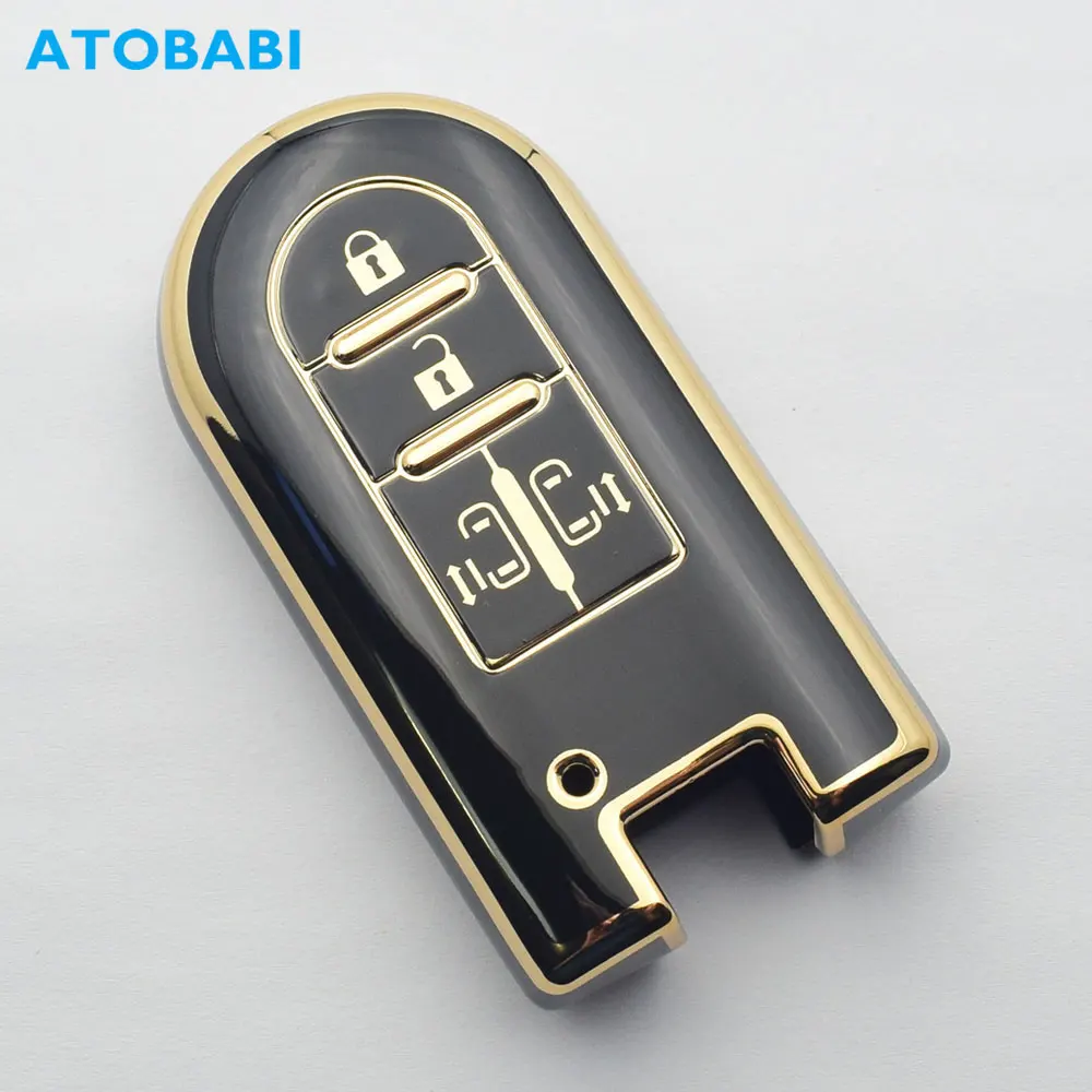 

TPU Car Key Cover Remote Fobs Shell Cases For Daihatsu Tanto LA600S Wake LA700S LA710S Thor M900S M910S Subaru Toyota Tank Roomy