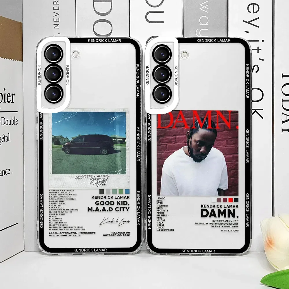 

Чехол для телефона Rapper Kendrick Lamar для Samsung Galaxy S24 S23 S22 S21 S20 Ultra FE, прозрачные чехлы для Samsung S25 Plus Fundas