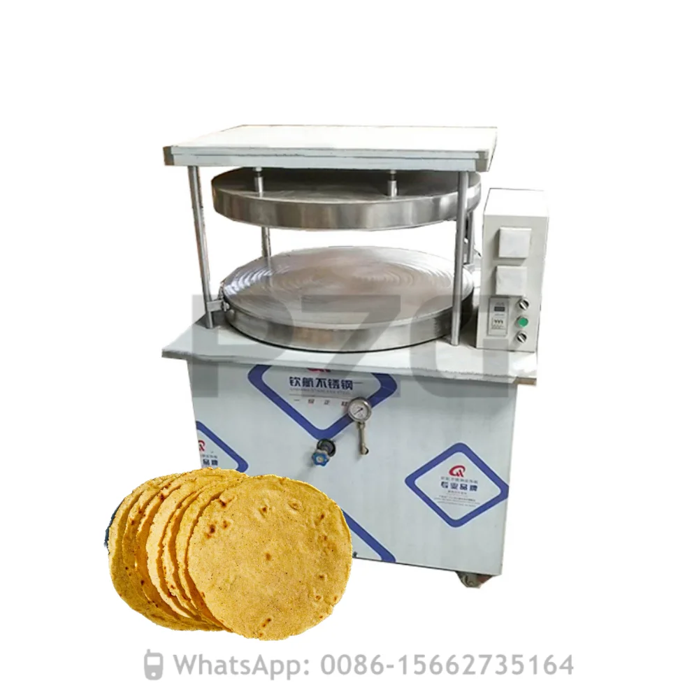 Large Capacity Hydraulic Chapati Making Machine Tortilla Roti Maker Grain Food Press Semi Automatic Machine