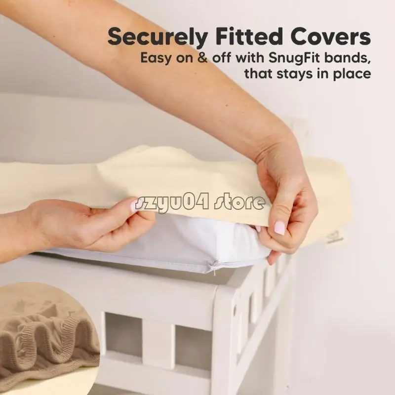 4X7D 2 قطعة/المجموعة غطاء وسادة تغيير الحفاضات غطاء وسادة لتغيير الحفاض للأطفال من الجنسين #2