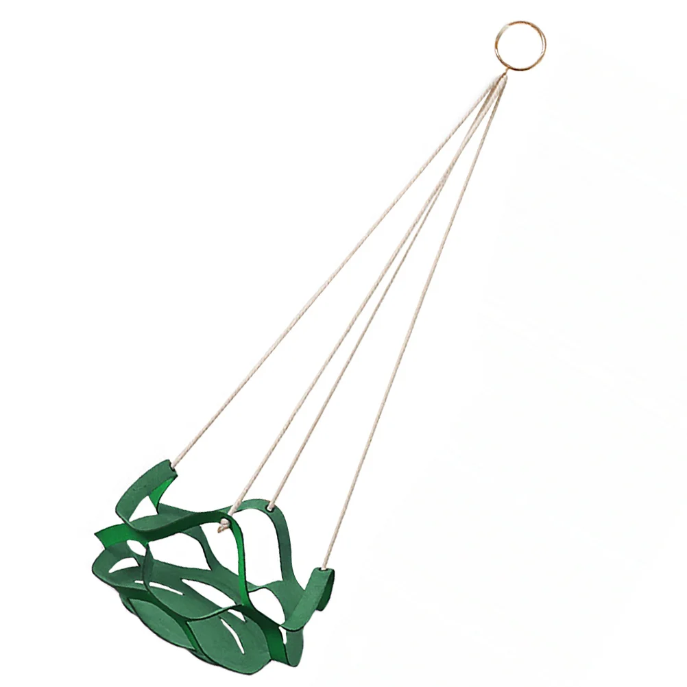 กระถางแขวนแบบมีเชือก PU หลายชั้น สำหรับปลูกต้นไม้ในร่มและกลางแจ้ง สไตล์โมเดิร์น มินิมอล