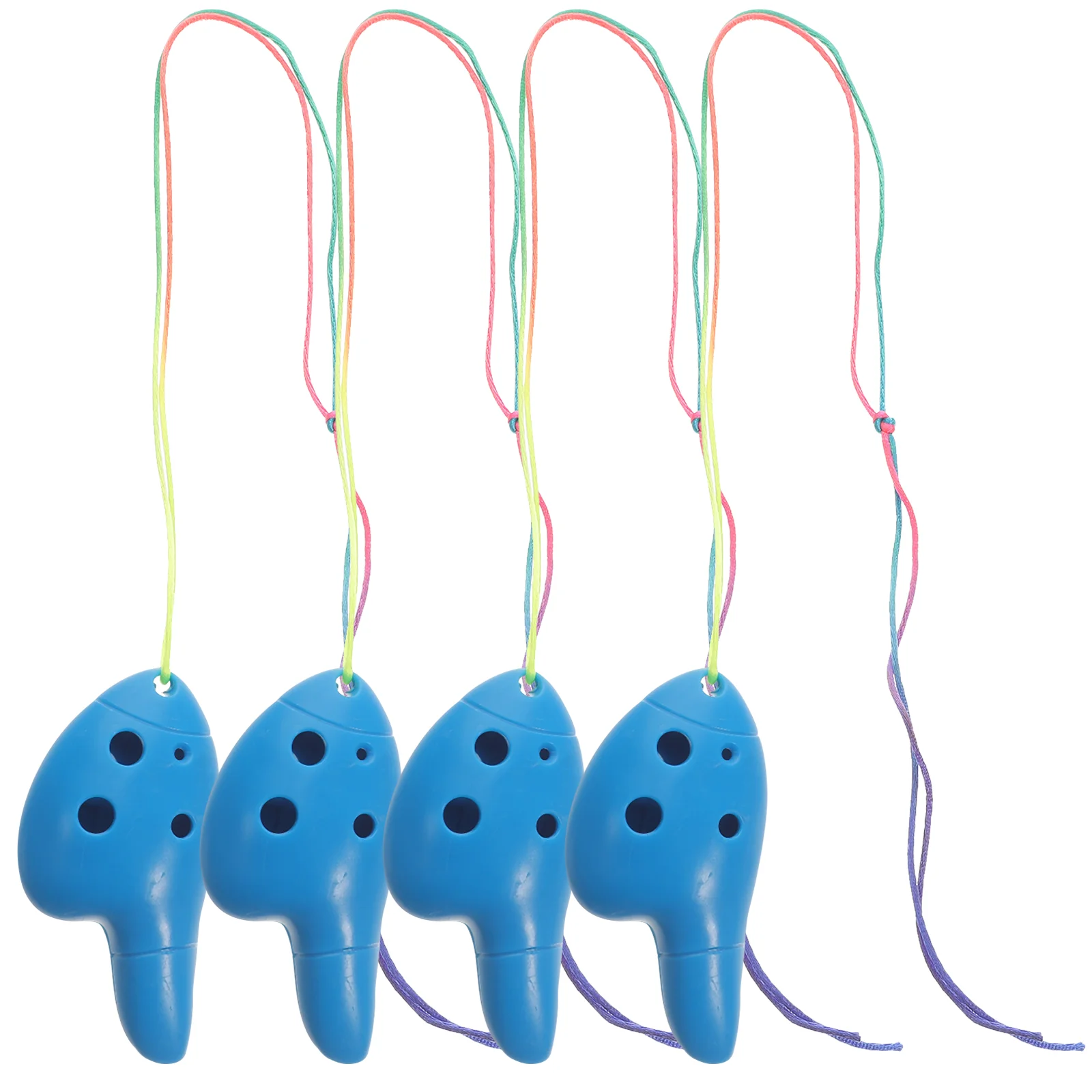 Mini Ocarina 4 pezzi Materiale ABS Strumento musicale per bambini Principiante Facile da imparare Regalo classico portatile per bambini