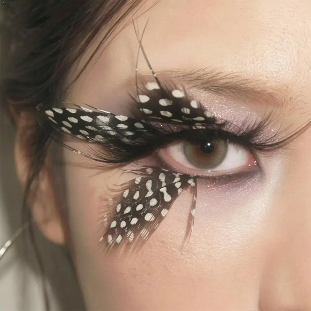 Kreative künstliche Wimpern-Dekoration, hochwertige synthetische Faserwimpern, Drama, Bühne, Maskerade, Party, gesprenkelte, dicke Wimpern