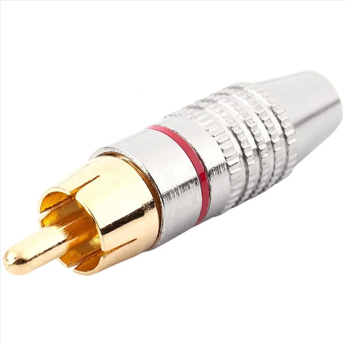 BUY A145Z Male Plug Adapter, Audio Phono Solder Connector,Hi End - 6-Pack,silver