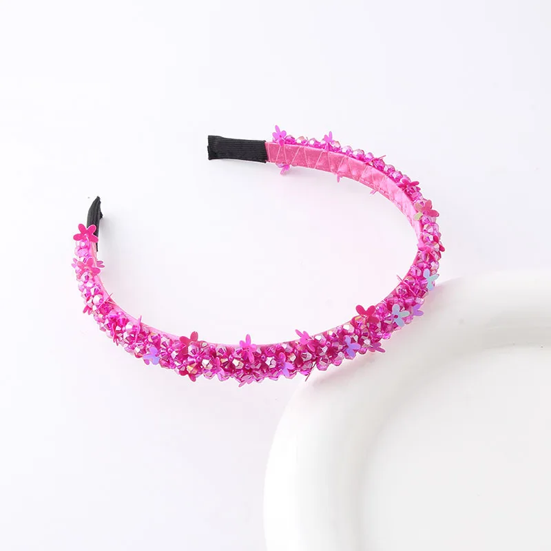 Luxury Spring Colorful Crystal Beads Hairband Headband Adult Hair Accessories Hair Jewley