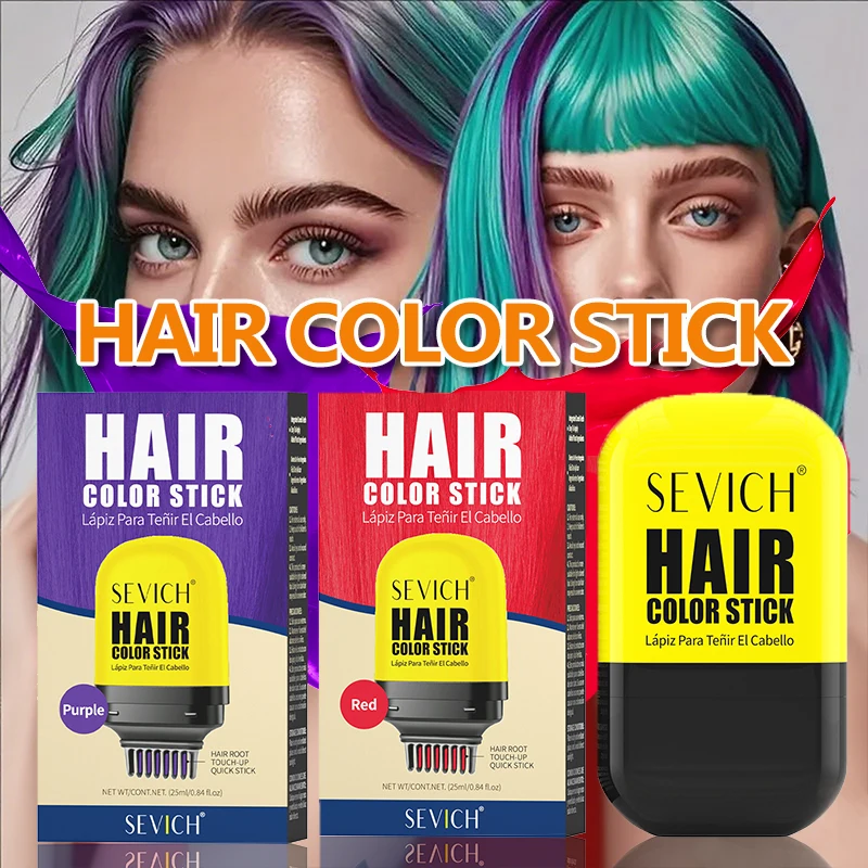 Hair Color Stick Temporary Hair Coloring Hair Chalk Pen Hair Color Chalk Washable Disposable Dye for Festival Halloween Party