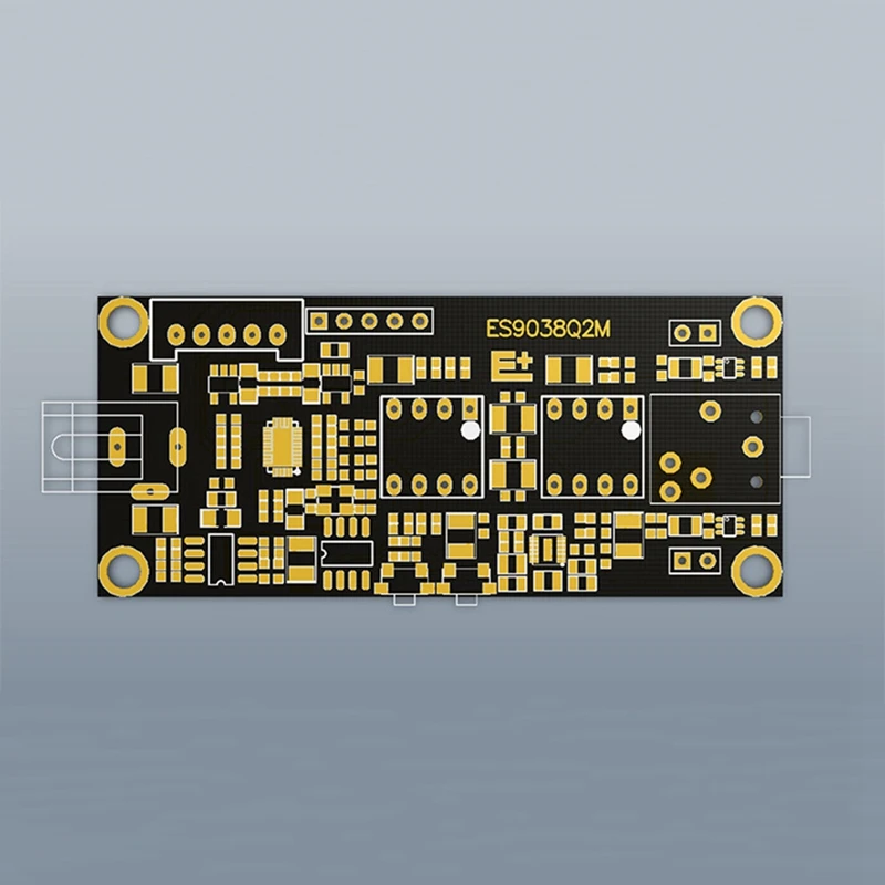 Placa decodificadora ES9038Q2M, entrada I2S, módulo USB asíncrono, decodificadores, piezas de componentes DSD512 Pcm768khz, placa decodificadora ES9038Q2M