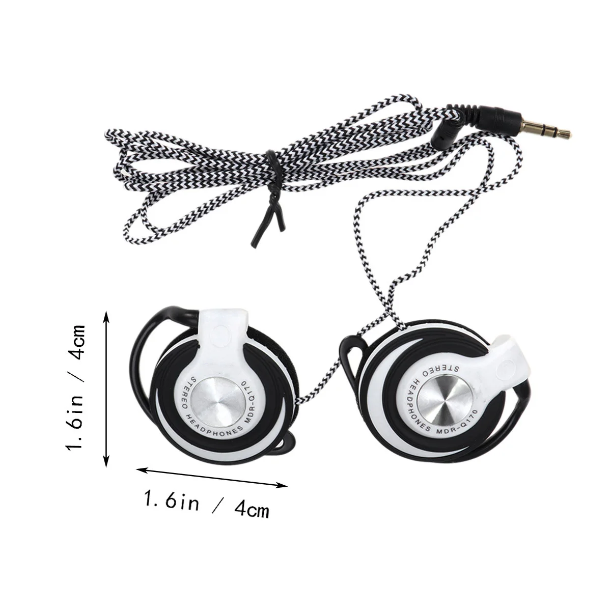 سماعات Mp3 ستيريو سلكية بخطاف الأذن، مشبك صوت محيطي مريح للهاتف والكمبيوتر DVD Vcd #4