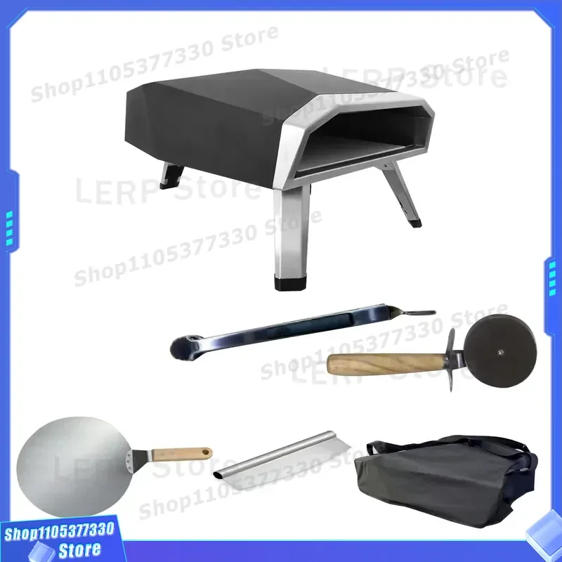 Stainless Steel Gas Pizza Oven Portable Outdoor Camping BBQ Grill Indoor Household Built-in Kitchen Appliance High Quality