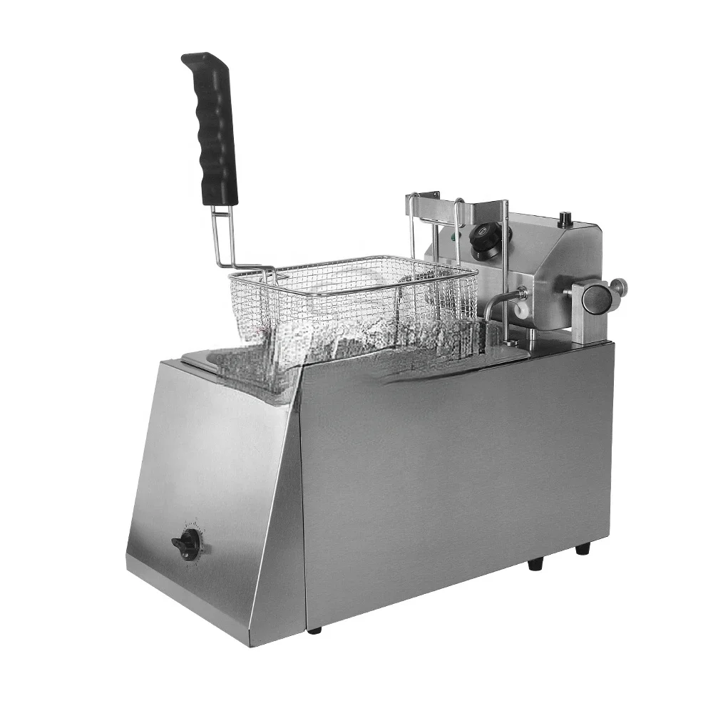 Electric Auto Lift Type Electric Fryer 8L deep lift up fryer chicken frying machine chips fryer